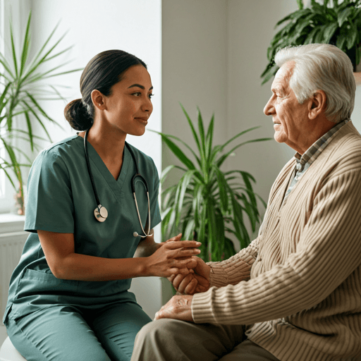 Doctor consulting patient